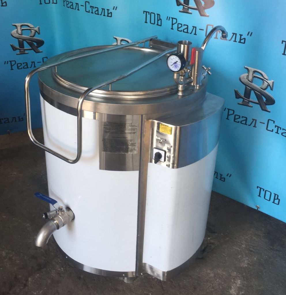 Котел стравоварильний РЕАЛ СТАЛЬ КПЕ-100 кругла чаша